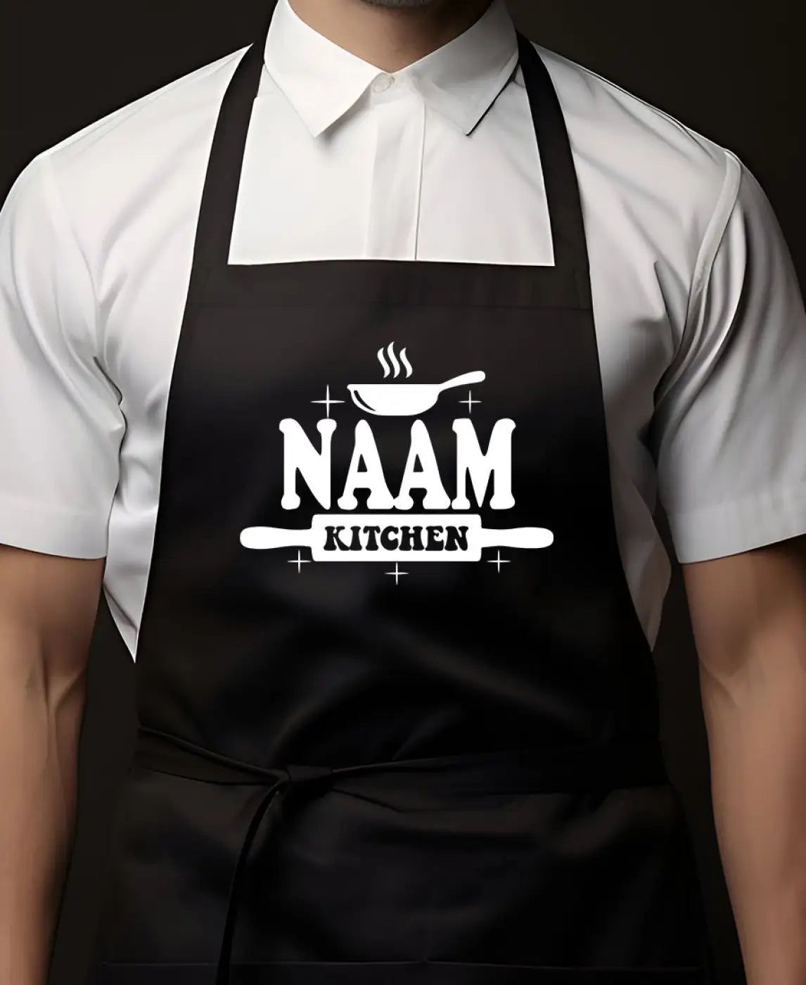BBQ Schort met Naam (kitchen) - Geschenkenset