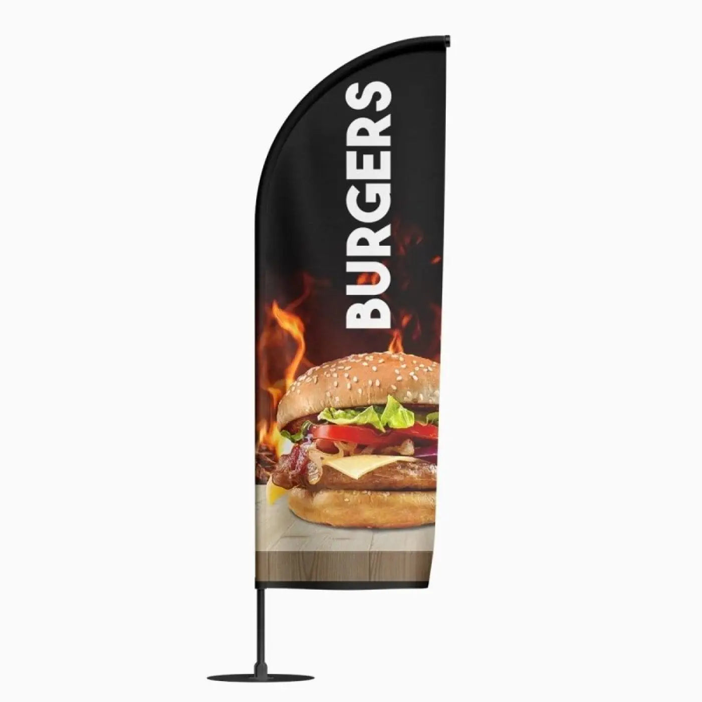 Beachvlag Hamburger - Klein - 80x220 cm - Beachvlag