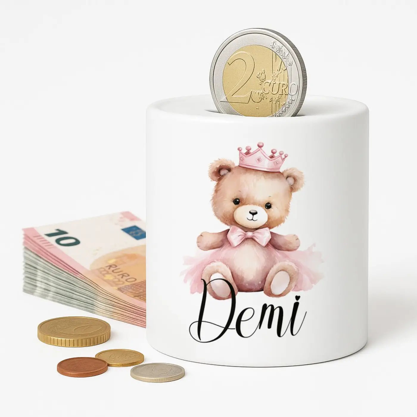 Spaarpot met naam - Beertje - Spaarpot