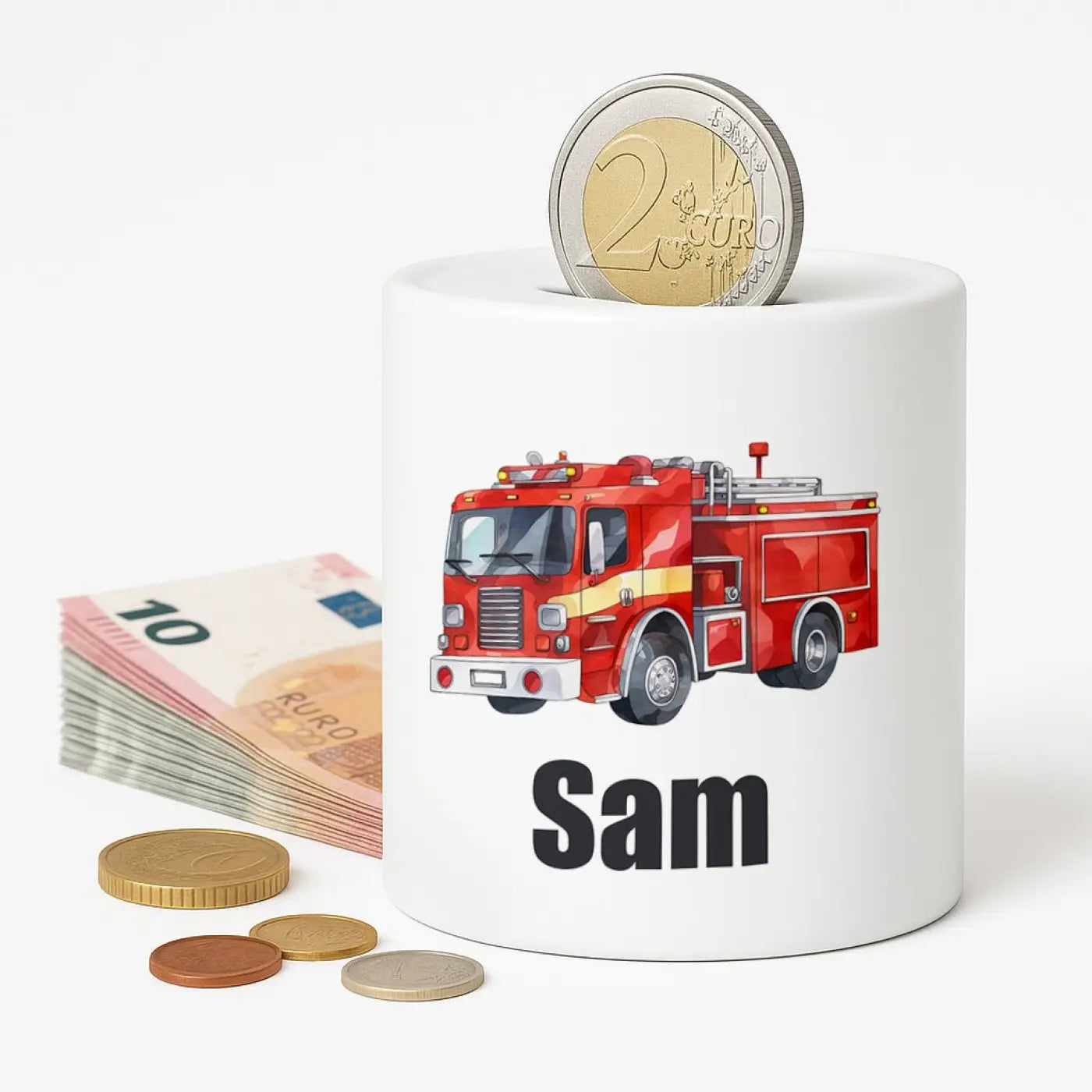 Spaarpot met naam - Brandweer - Spaarpot