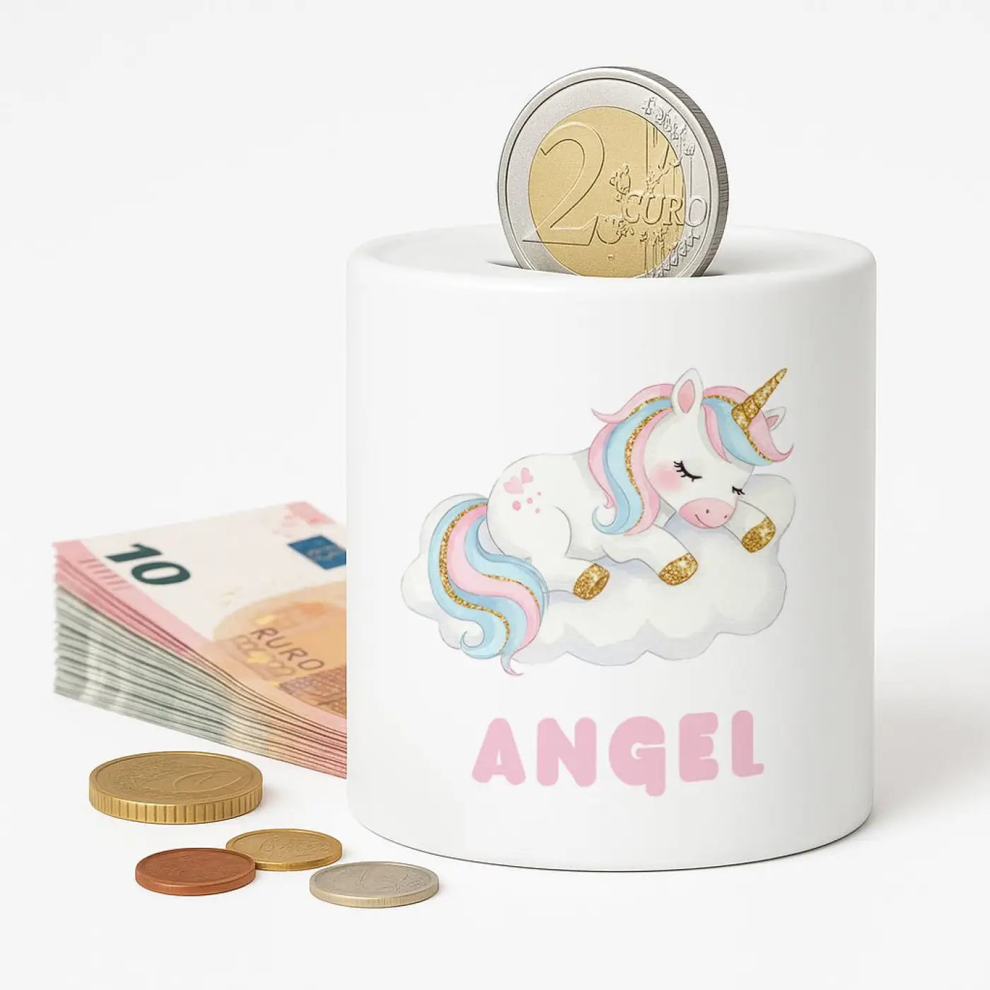 Spaarpot met naam - Unicorn - Spaarpot