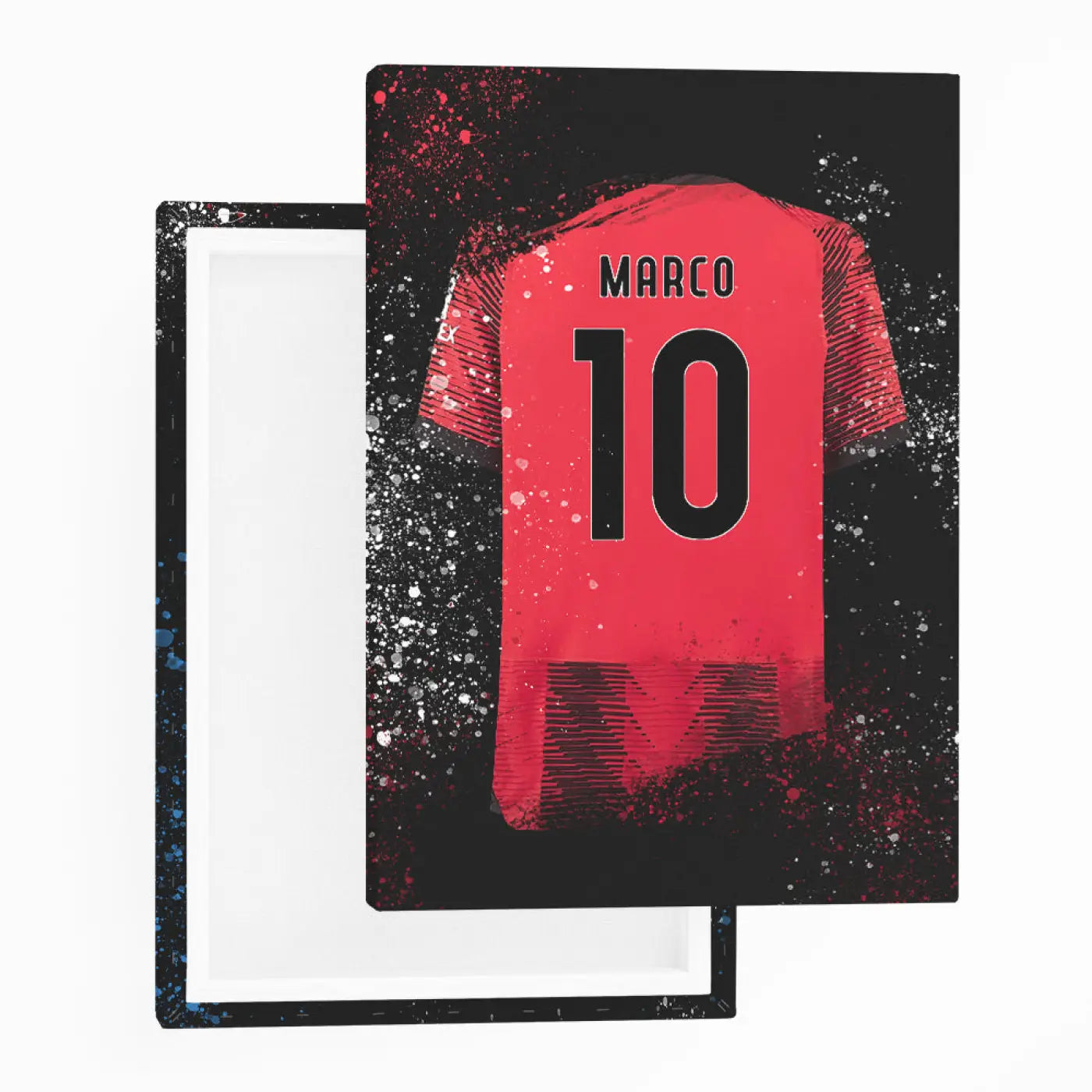 AC Milan - Voetbal Poster - Wanddecoratie - Canvas (50x70cm) - Voetbalposters