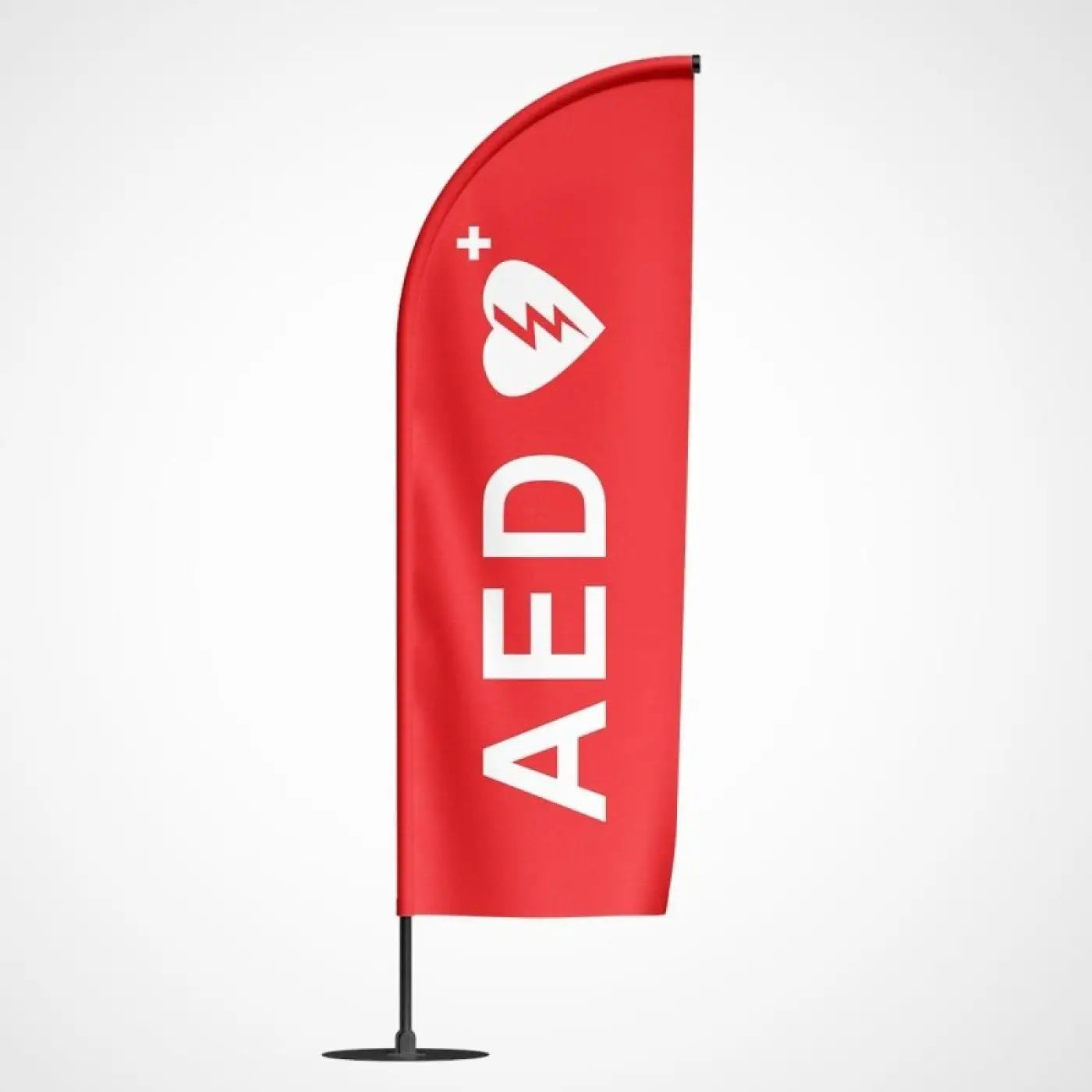 Beachvlag AED - Klein - 80x220 cm - Beachvlag