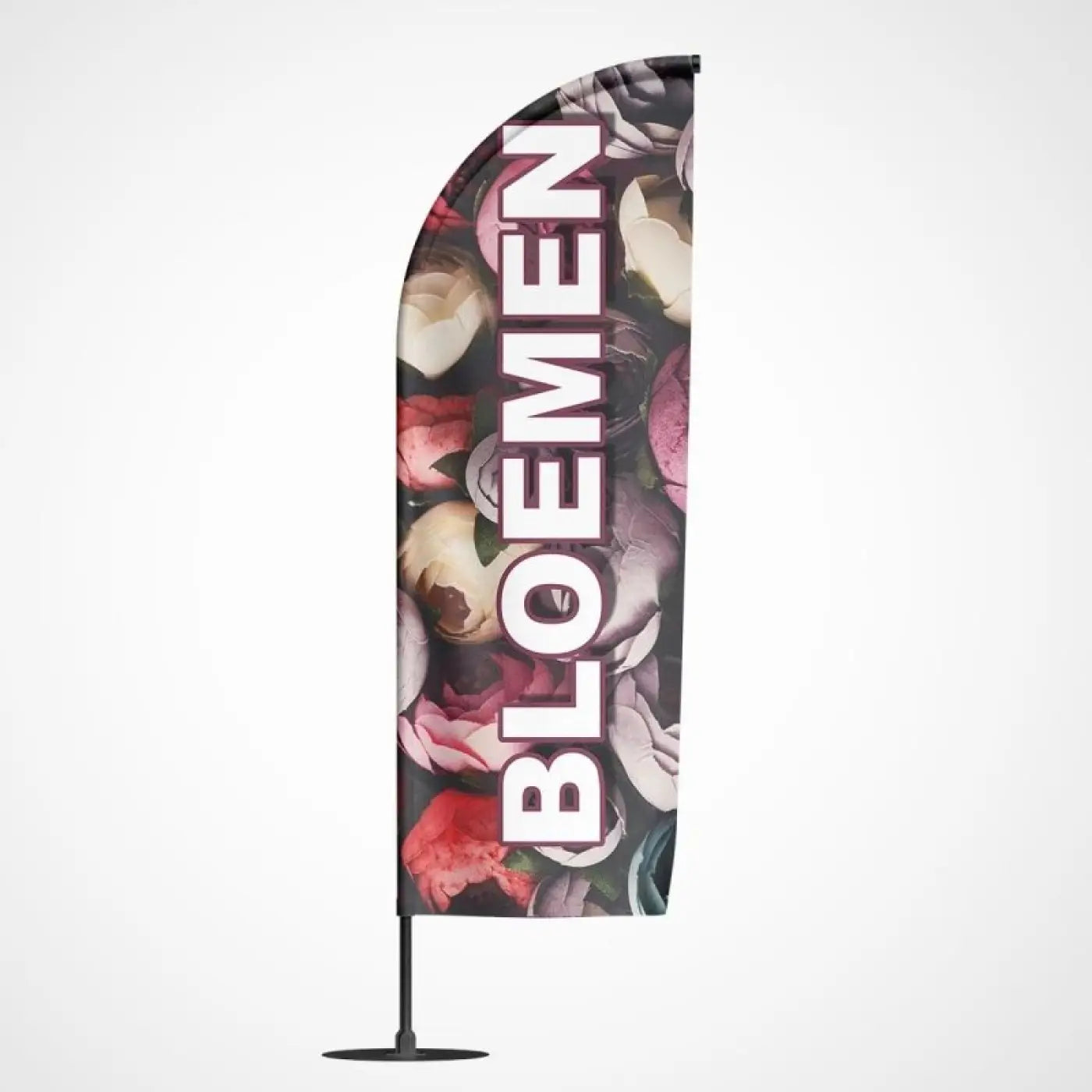 Beachvlag Bloemen - Klein - 80x220 cm - Beachvlag
