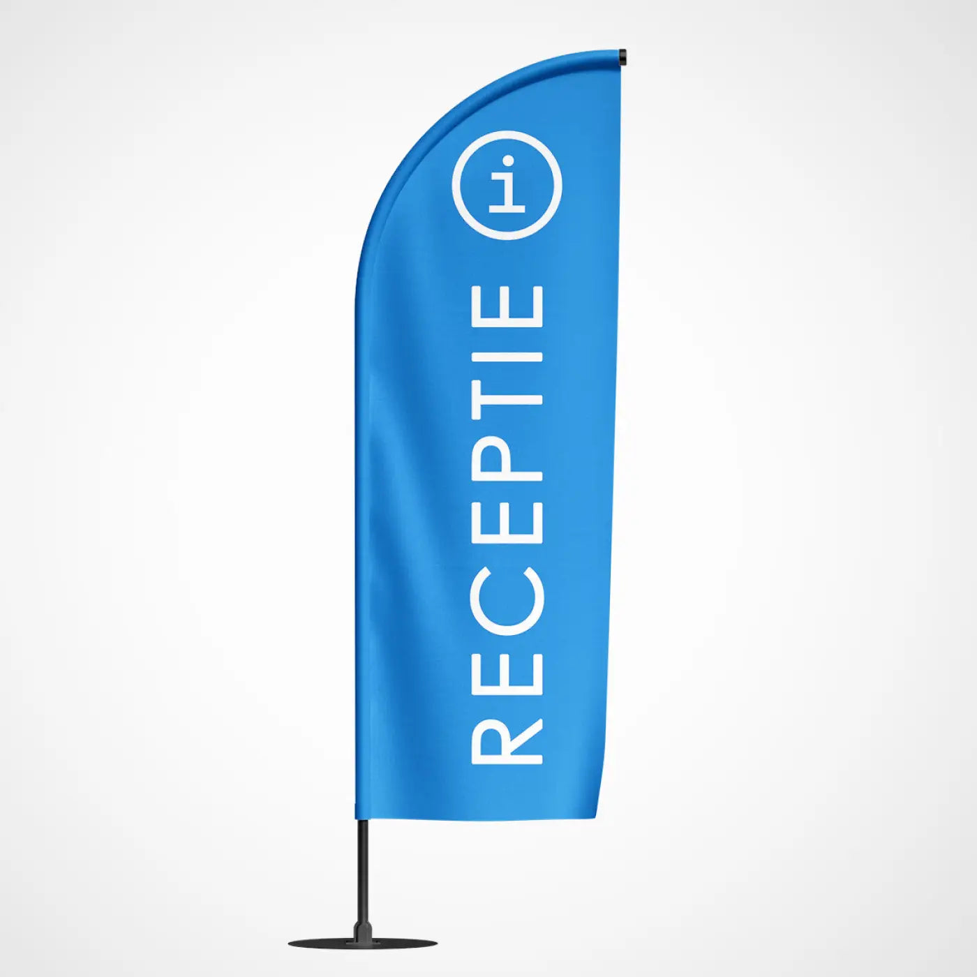 Beachvlag Receptie - Blauw