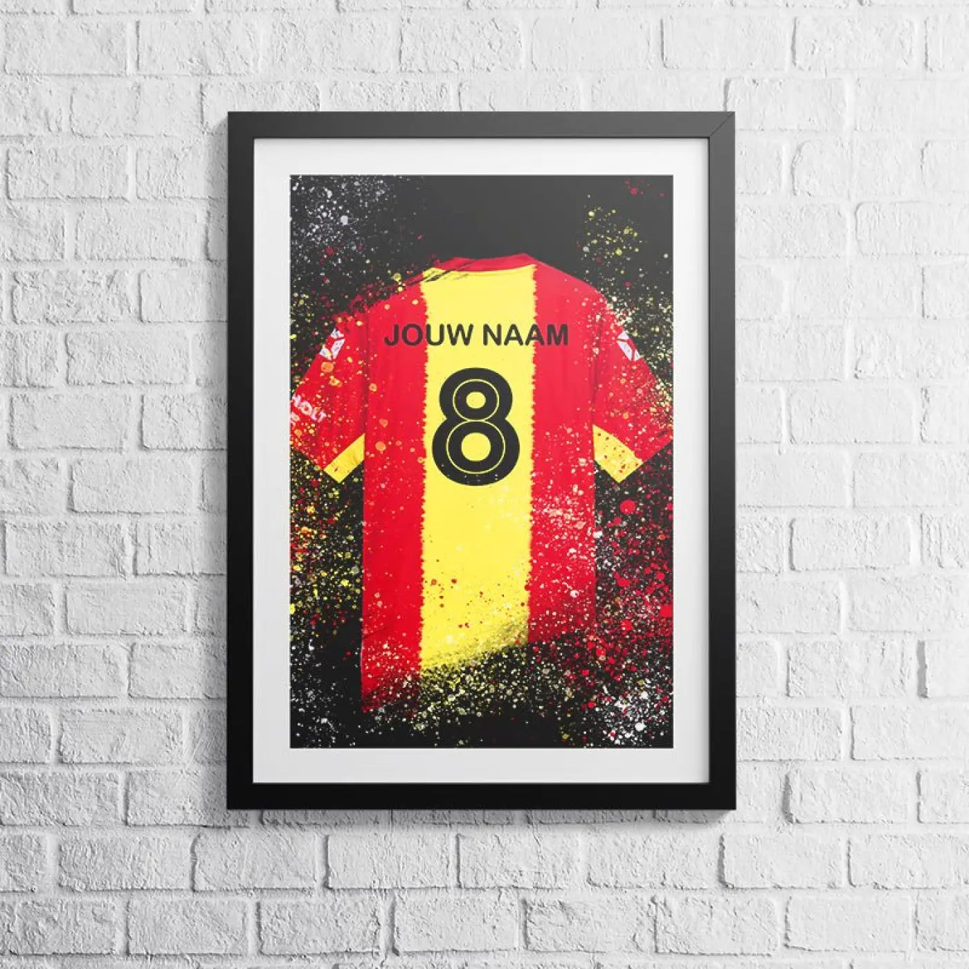 Go Ahead Eagles voetbalposter met shirt wanddecoratie