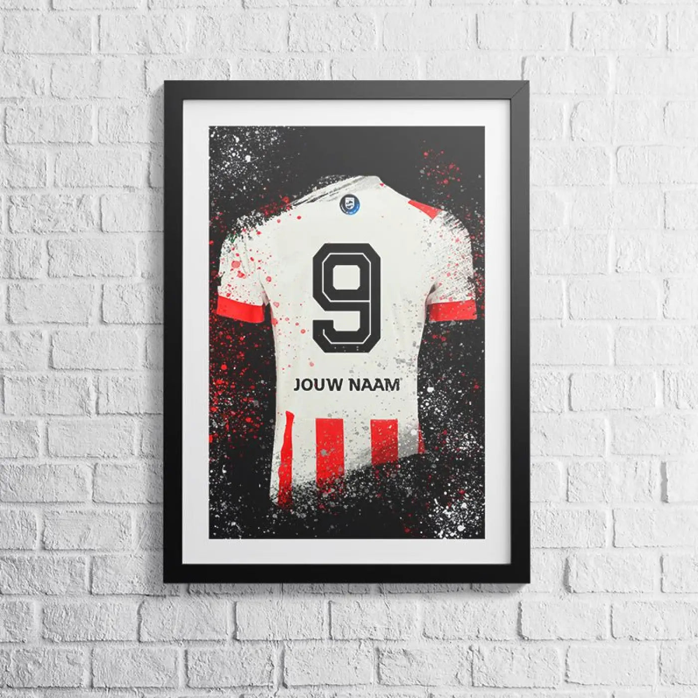 PSV voetbalposter met shirt wanddecoratie