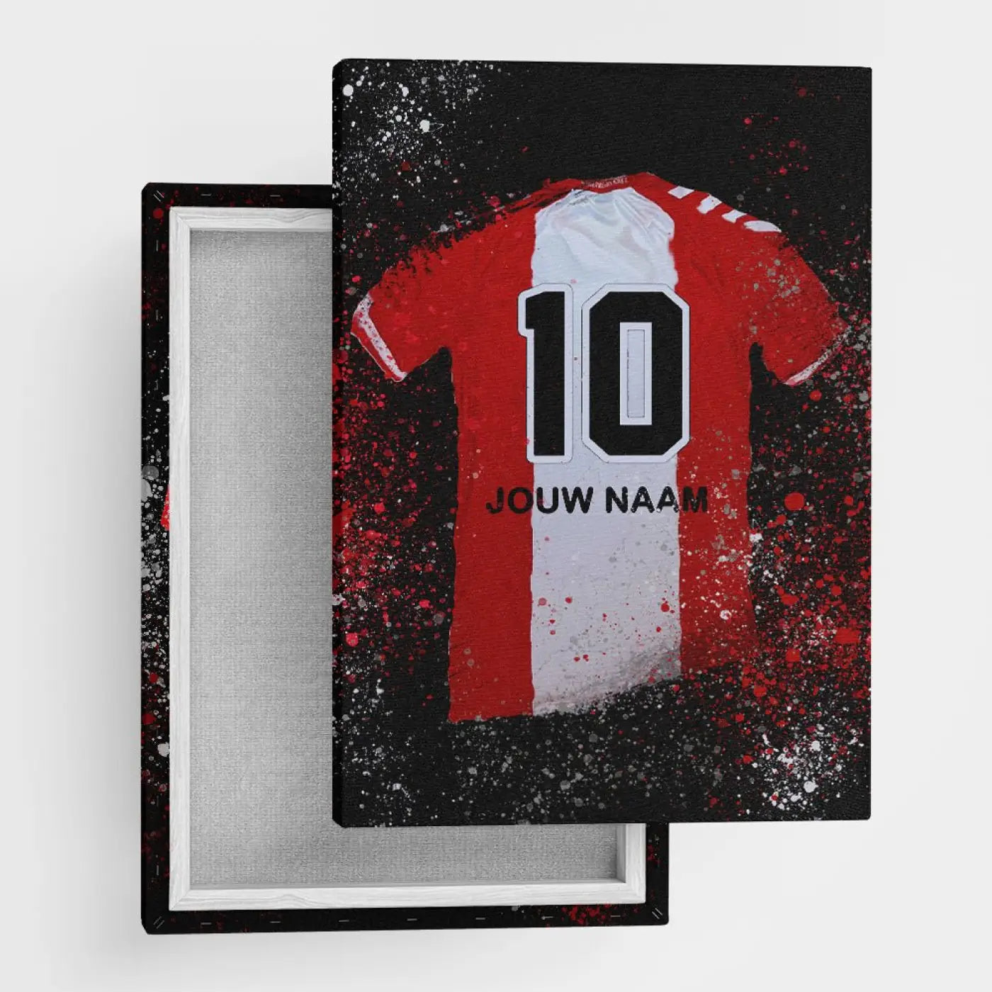 Emmen Shirt - Voetbal Poster - Wanddecoratie - Canvas (50x70cm) - Voetbalposters