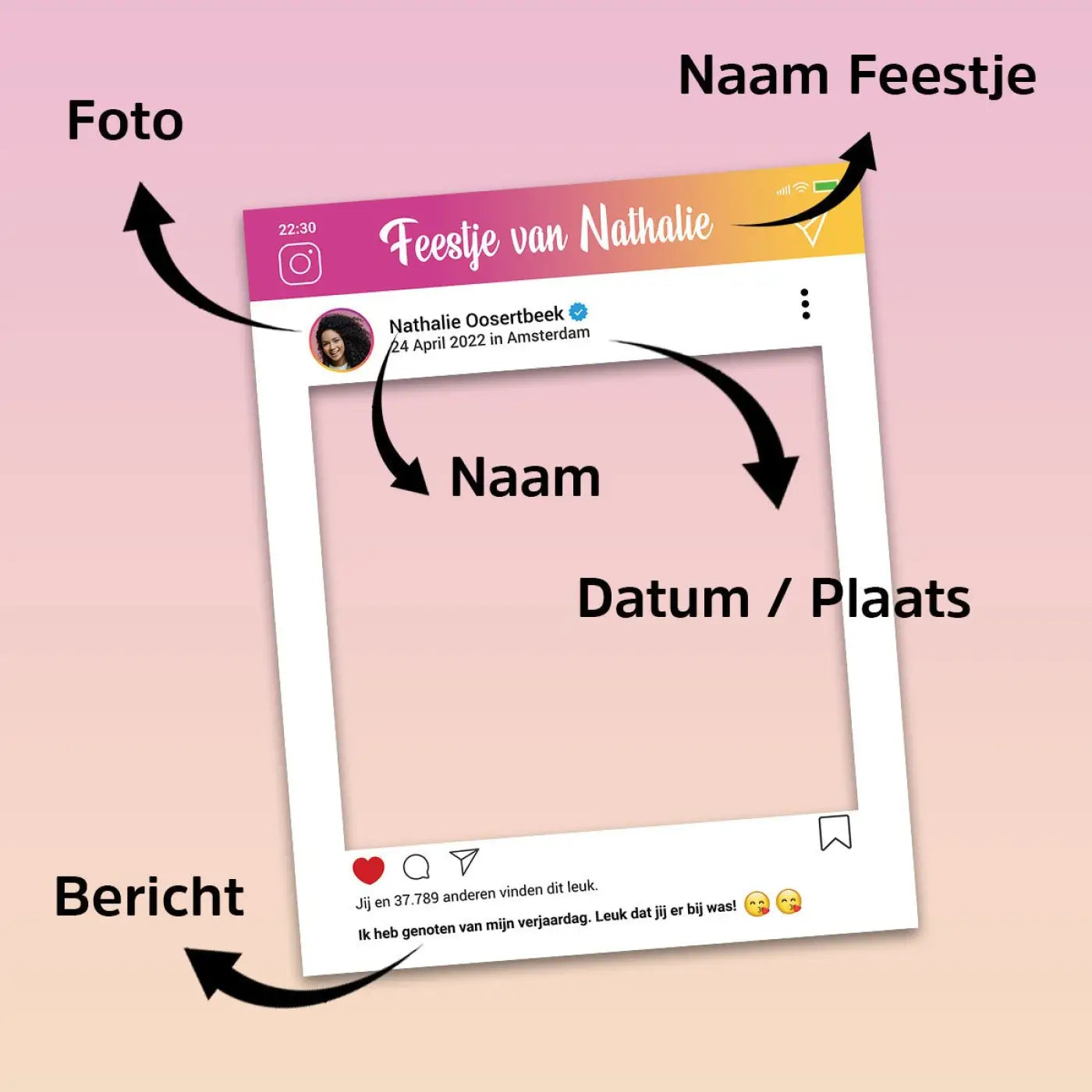 Foto Frame Dibond - Instagram - Fotoframes