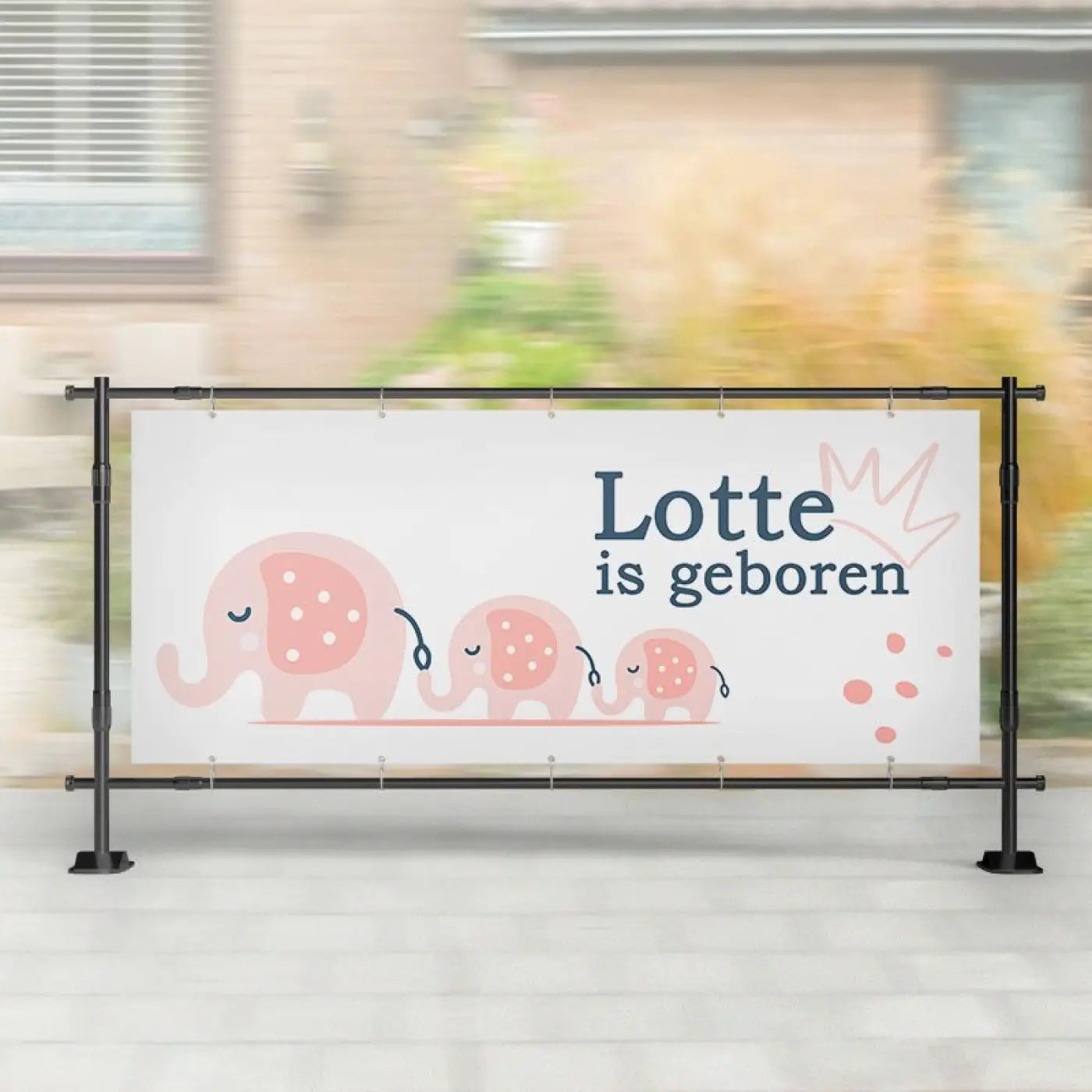 Geboorte spandoek | 3 Kleine Olifantjes - spandoeken