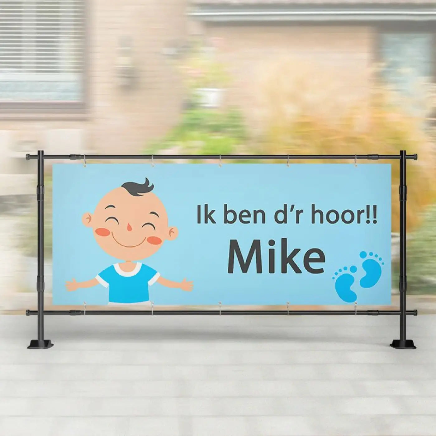 Geboorte spandoek | Ik Ben d’r Hoor! - spandoeken