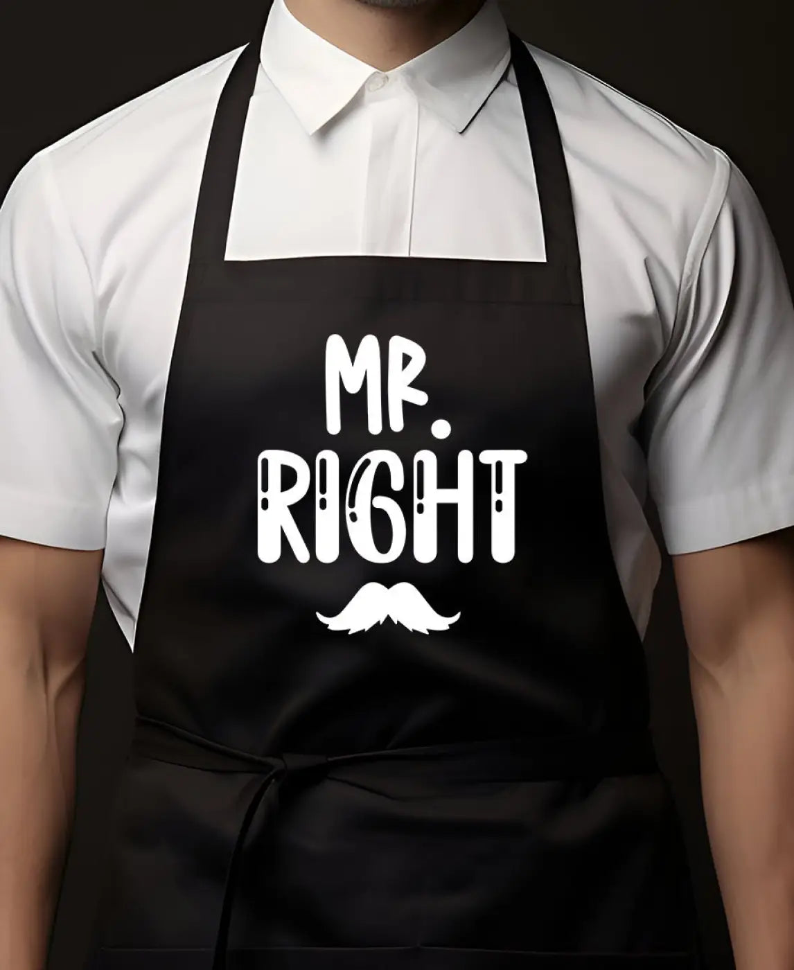 Keukenschorten MR. RIGHT AND MRS. ALWAYS RIGHT - Geschenkenset