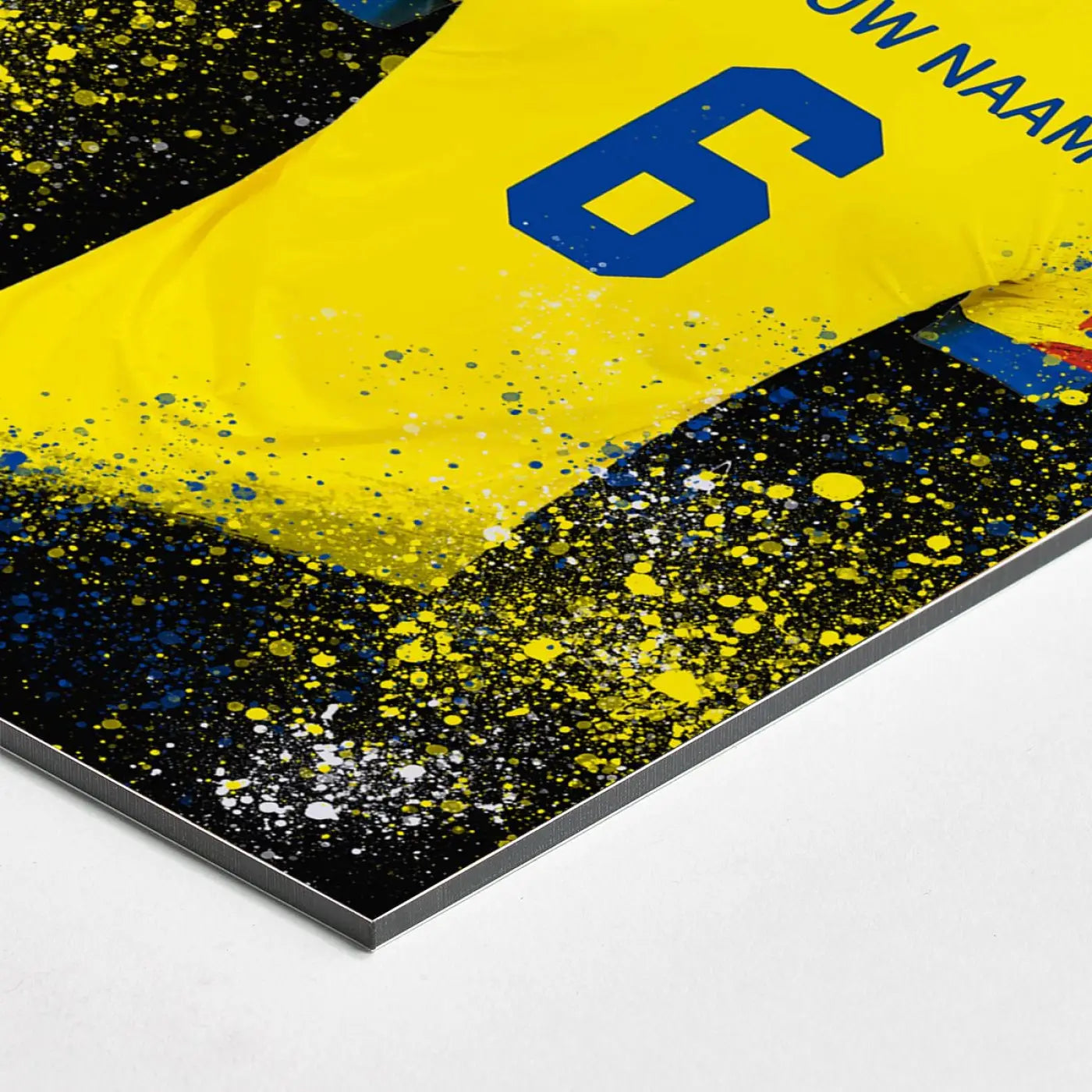 Leeuwarden Shirt - Voetbal Poster - Wanddecoratie - Dibond Bord (50x70cm) - Voetbalposters