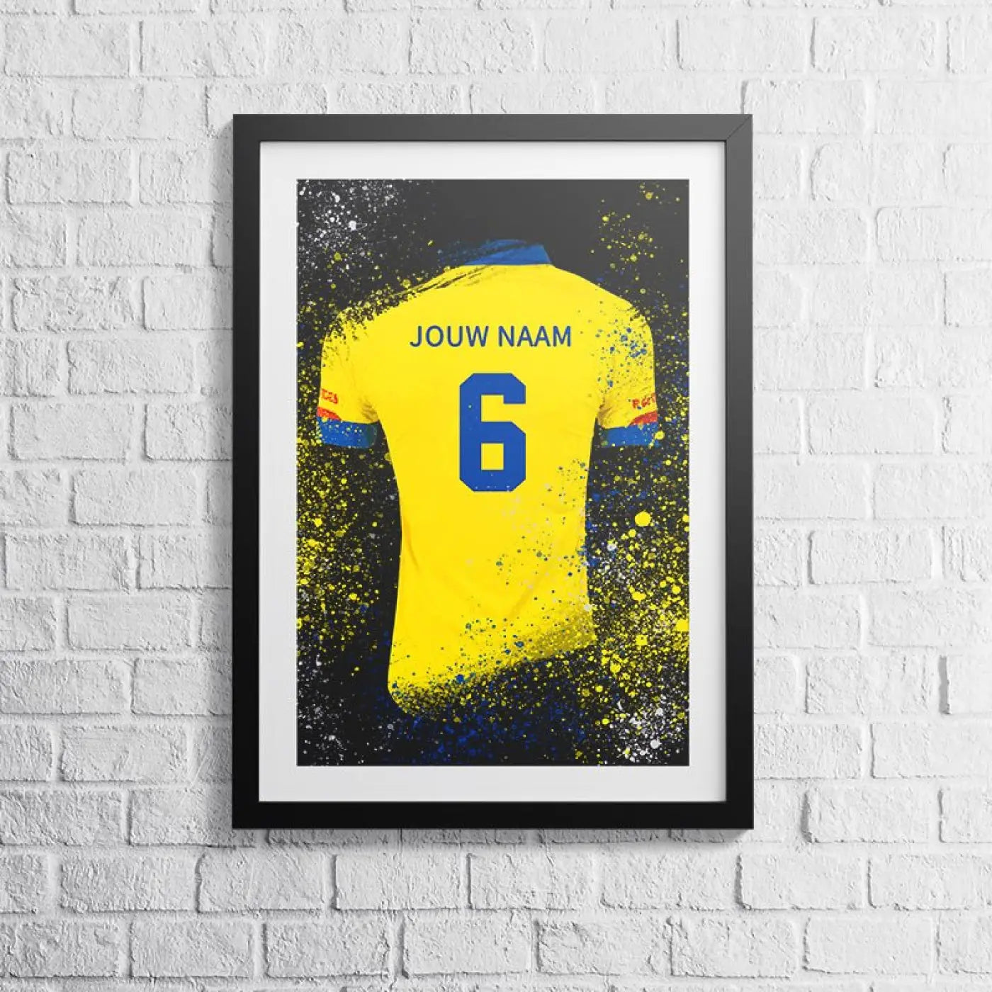 Leeuwarden Shirt - Voetbal Poster - Wanddecoratie - Voetbalposters