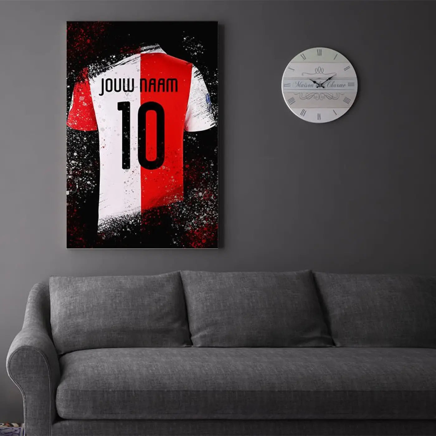 Rotterdam Shirt - Voetbal Poster - Wanddecoratie - Voetbalposters
