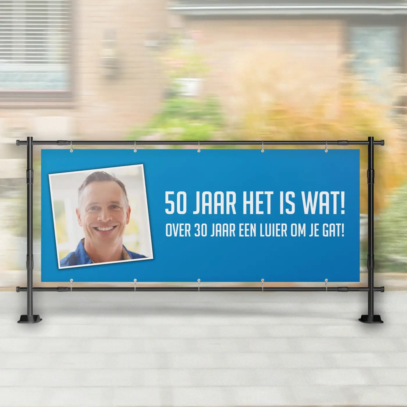 Spandoek Abraham | 50 Jaar het is wat! - spandoeken