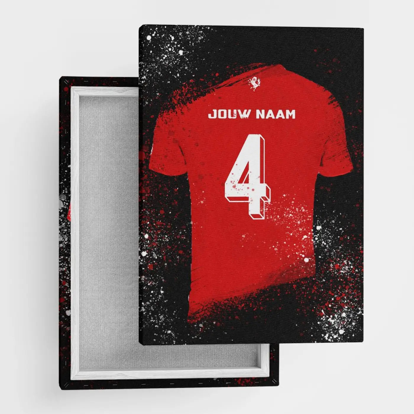 Twente Shirt - Voetbal Poster - Wanddecoratie - Canvas (50x70cm) - Voetbalposters