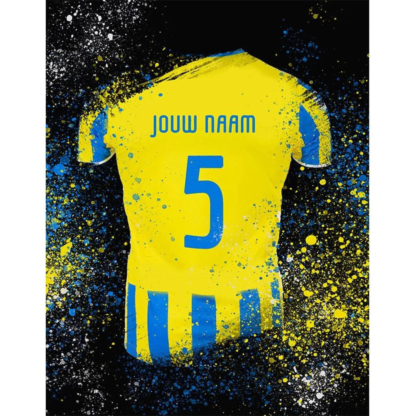 RKC Waalwijk voetbalposter met shirt wanddecoratie